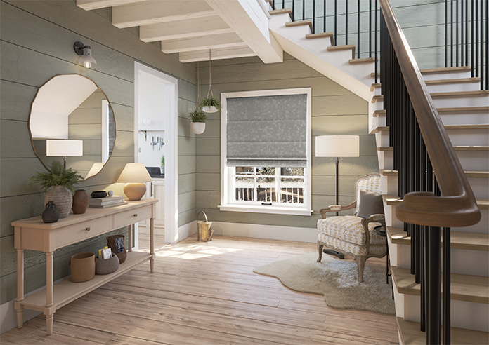 Oleander, Silver - Roman Blind - Image 6